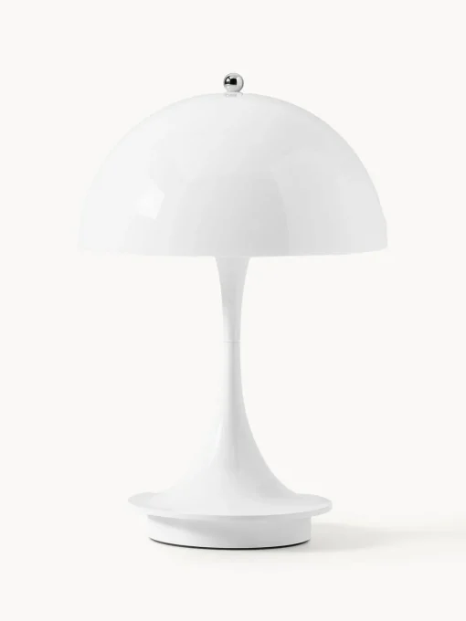 Louis Poulsen Lámpara de mesa LED regulable Panthella de diseño Verner Panton, 24 cm, portátil^ Lámparas De Mesa De Exterior|Lámparas De Mesa