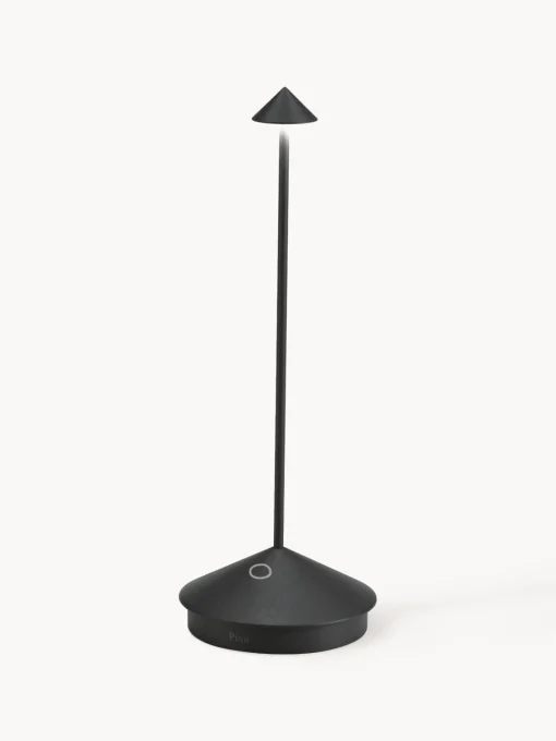Zafferano Lámpara de mesa LED regulable pequeña Pina Pro, portátil^ Lámparas De Mesa De Exterior|Lámparas De Techo
