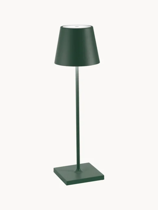 Zafferano Lámpara de mesa LED regulable Poldina, portátil