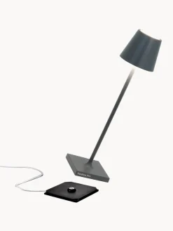 Zafferano Lámpara de mesa LED regulable Poldina, portátil