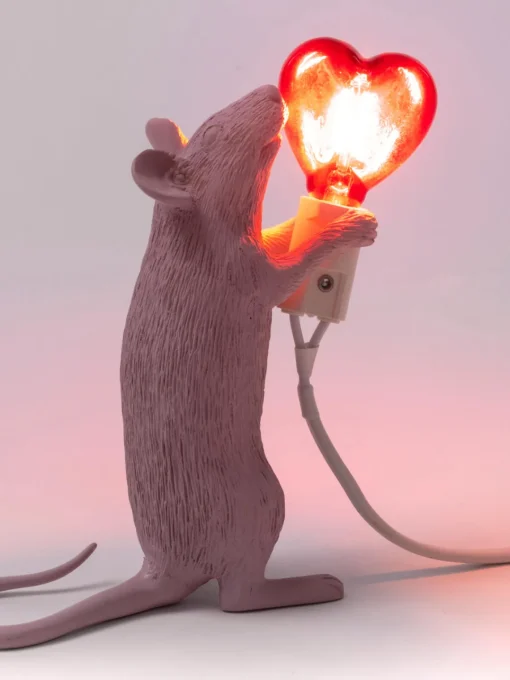 SELETTI Lámpara de mesa pequeña LED Mouse, con puerto USB^ Lámparas De Mesa|Lámparas De Techo