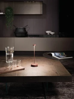 Zafferano Lámpara de mesa pequeña LED regulable Swap Pro, portátil^ Lámparas De Mesa De Exterior|Lámparas De Mesa De Exterior