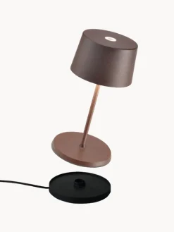 Zafferano Lámpara de mesa pequeña LED regulable Olivia Pro, portátil