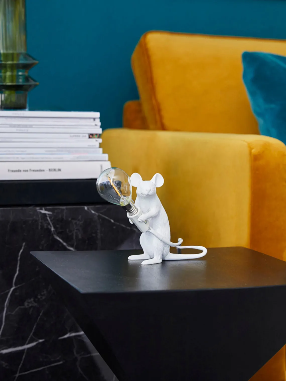 SELETTI Lámpara de mesa pequeña Mouse