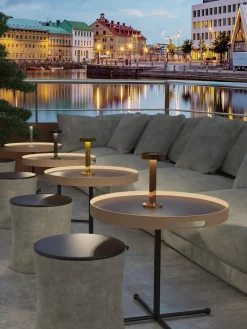 sompex Lámpara de mesa pequeña para exterior LED regulable B, portátil