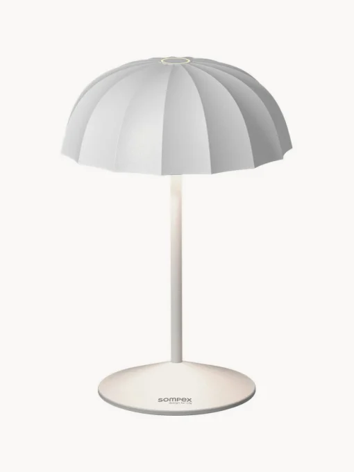 sompex Lámpara de mesa pequeña para exterior LED regulable Ombrellino, portátil