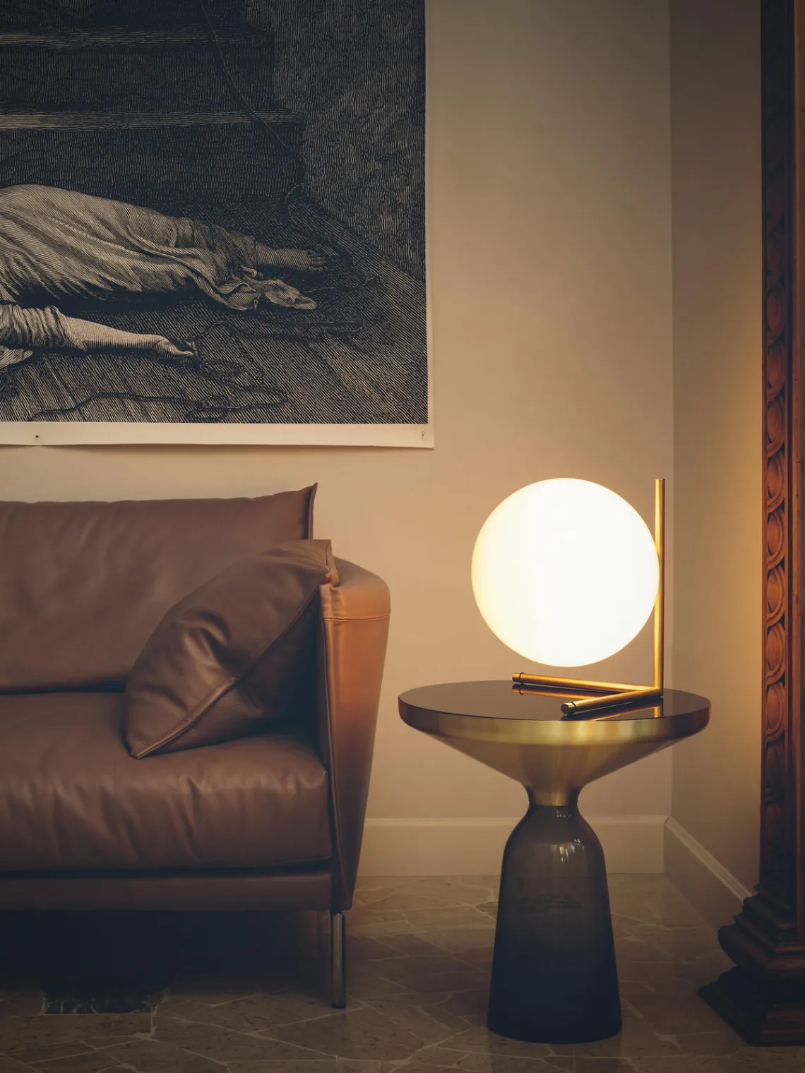 Flos Lámpara de mesa soplada regulable IC Lights