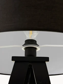 Westwing Collection Lámpara de pie con pantalla de madera maciza Jake