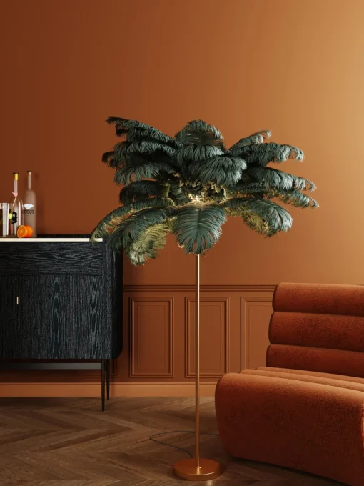 Kare Design Lámpara de pie Feather Palm^ Lámparas De Pie|Lámparas De Techo