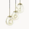 Westwing Collection Lámpara de techo cluster de vidrio Amora