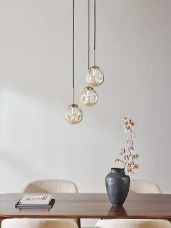 Westwing Collection Lámpara de techo cluster de vidrio Amora