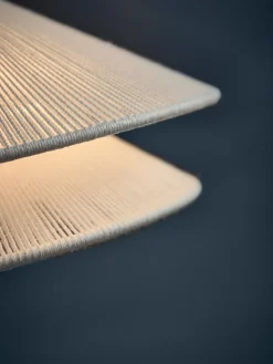 Frandsen Lámpara de techo de lino Kiku