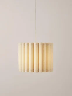 Westwing Collection Lámpara de techo de lino Lucina