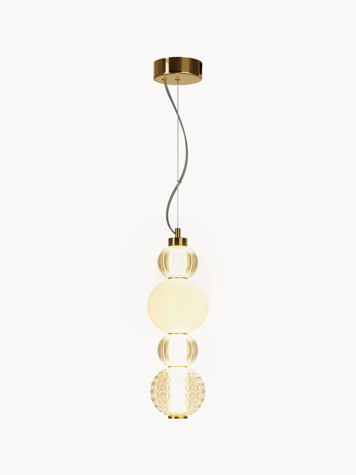 Maytoni Lámpara de techo LED pequeña soplada Collar