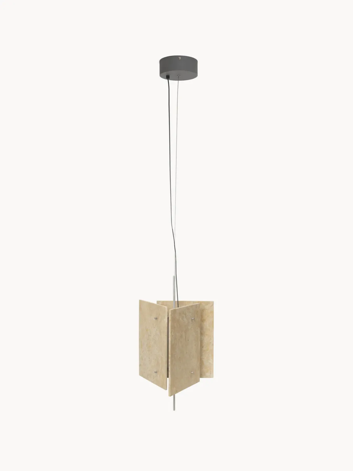 Ferm Living Lámpara de techo LED regulable de travertino Oeste