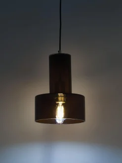 Hübsch Lámpara de techo pequeña de vidrio Flowy