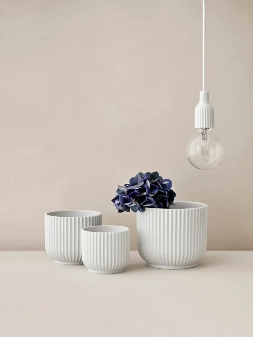 Lyngby Porcelaen Macetero de porcelana Lyngby, 16 cm^ Maceteros|Jarrones