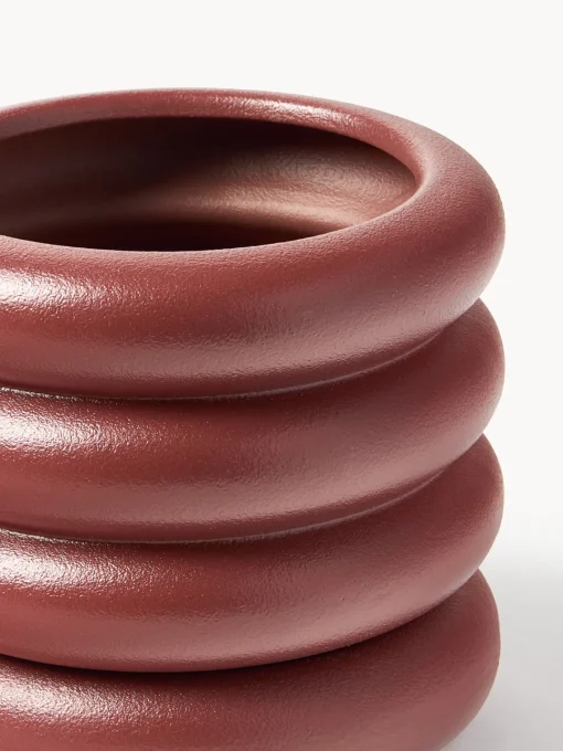 Westwing Collection Macetero pequeño de gres Rudi, 16 x 8 cm^ Maceteros|Jarrones