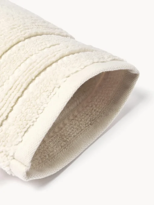 Westwing Collection Manoplas de baño con borde a rayas Luxe, 2 uds.