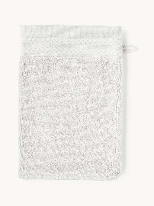 Westwing Collection Manoplas de baño de algodón ecológico Premium, 2 uds.