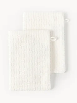 Westwing Collection Manoplas de baño Niam, 2 uds.^ Toallas|Mantas