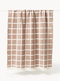 Westwing Collection Manta a cuadros con flecos Edison