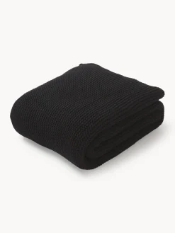 Westwing Collection Manta de punto de algodón ecológico Adalyn