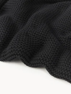 Westwing Collection Manta de punto de algodón ecológico Adalyn