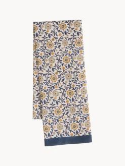 Bungalow Mantel artesanal con estampado floral Melon^ Manteles|Manteles