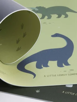 Niños A Little Lovely Company Mantel individual infantil Dinosaurs