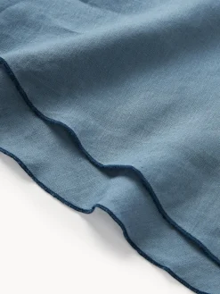 Westwing Collection Mantel redondo de lino con ribete Kennedy^ Manteles|Manteles