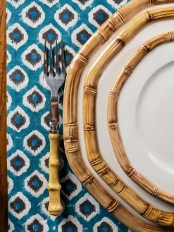 Les Ottomans Manteles individuales artesanal de algodón Sarp, 4 uds.