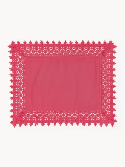 Westwing Collection Manteles individuales con ribete de encaje Flavia, 2 uds.