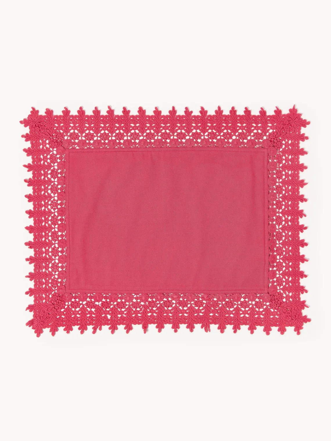 Westwing Collection Manteles individuales con ribete de encaje Flavia, 2 uds.