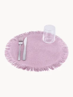 Villa D'Este Home Tivoli Manteles individuales Pannk, 4 uds.