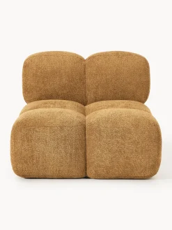 Westwing Collection Módulo central de borreguillo bouclé Tayla