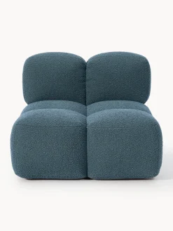 Westwing Collection Módulo central en tejido bouclé Tayla