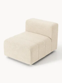 Westwing Collection Módulo central en tejido bouclé Lena