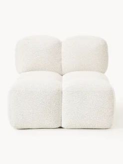 Westwing Collection Módulo central en tejido bouclé Tayla