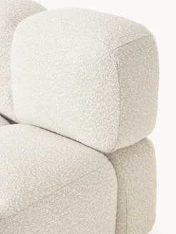 Westwing Collection Módulo central en tejido bouclé Tayla