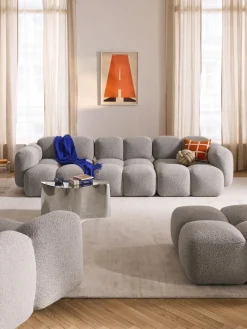 Westwing Collection Módulo central en tejido bouclé Tayla^ Sofás