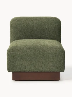 Westwing Collection Módulo central sofá de borreguillo bouclé Natalie^ Sofás