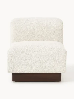 Westwing Collection Módulo central sofá de borreguillo bouclé Natalie