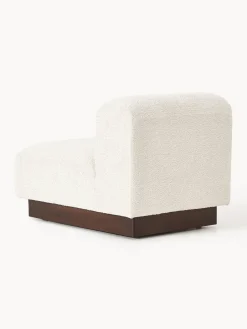 Westwing Collection Módulo central sofá de borreguillo bouclé Natalie