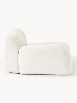 Westwing Collection Módulo de esquina de borreguillo bouclé Wolke