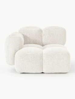 Westwing Collection Módulo de esquina de borreguillo bouclé Tayla