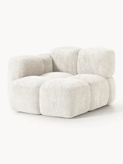 Westwing Collection Módulo de esquina de borreguillo bouclé Tayla