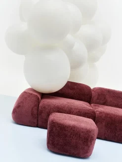 Westwing Collection Módulo de esquina de borreguillo bouclé Wolke^ Sofás