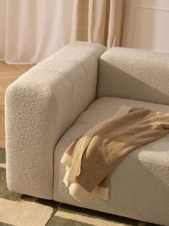 Westwing Collection Módulo de esquina en tejido bouclé Lena^ Sofás