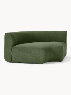 Westwing Collection Módulo de esquina redondo en tejido bouclé Sofia